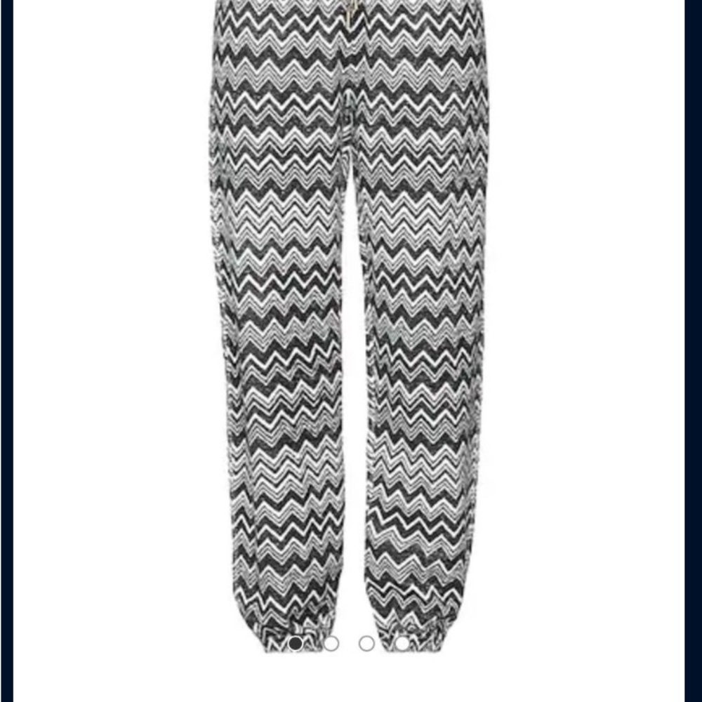 Missoni Black & White Zigzag Track Joggers